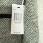 Cyrus  Medium Long Sleeve Plaid Cotigan Green Charcoal Gray Contemporary NWT Photo 9