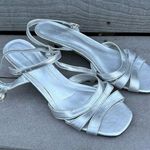 Predictions  Silver Heeled Sandal Size 9 Photo 0