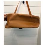 Vintage Brown Faux Leather Satchel Crossbody Bag With Buckle Detail Green Photo 3