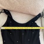 Vintage Elegant Black Sleeveless Dress with pearls Size 6 Photo 6