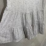 Brandy Melville Above and Beyond White/Black Speckled Babydoll Blouse Size L Photo 3