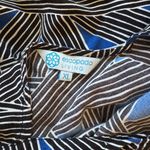 Escapada Women’s  Black, white and blue geometric print tunic 3/4 sleeve dress XL Photo 2