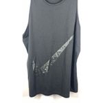 Nike Women's Polyester Pullover Dri-Fit Activewear Tank Top Black Size Medium Photo 4