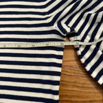 Sail To Sable STS Navy and White Striped Bell Sleeve Sweater Dress XS Photo 8
