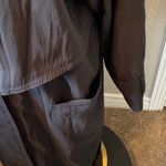 Jones New York Vintage  Black Trench Coat Removable Wool Lining Petite 6 P Photo 4