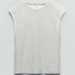 ZARA  Silver Knit Blouse Photo 0