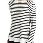 Vineyard Vines Striped Zipback Crewneck Sweater XS gray & black Photo 6