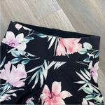 PINK - Victoria's Secret Pink by Victoria’s Secret Tropical Print Mesh Stripe Leggings Black Pink XS Photo 5