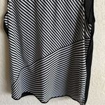 Chico's Tank Woman's 1 Sleeveless Striped White Round Neck Blouse Top Tank Photo 6
