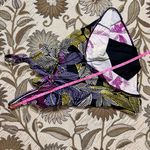 Colorful Polkadot Swimdress One Piece Swimsuit Swim Dress Tropical Palm 8 10 12 Black Photo 6