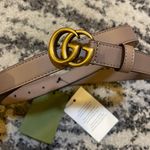 Gucci Leather Belt with Double G Buckle Size 90/36 Photo 0