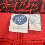 DG2 by Diane Gilman Black and Red Geo Patterned Straight Leg Jeans size 2 Photo 6