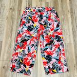 Jessica London  floral palm tree cropper plus sixe pants sz 16 W Photo 0