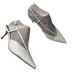 Marc Fisher Avila White Slingback Kitten Heels Size 10 M Photo 6