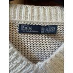 Ralph Lauren Polo  Women’s Linen-Cotton white V-Neck Sweater Size XXL Photo 4