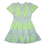 Anthropologie NWT by The Somerset Mini in Mint Embroidered Linen Dress S Photo 0