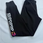 PINK - Victoria's Secret  Black and White Joggers with Sporty Logo Photo 4