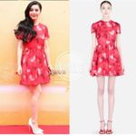 NWOT Valentino heart print dress SIZE 6 Red Photo 2