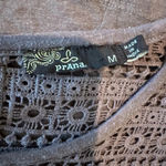 prAna day dream shift tshirt dress sz M dusty purple crochet pleated cap sleeve Photo 8