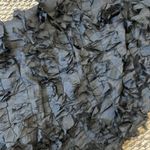 Chan Luu exquisite, Y2K Black long ruffled deep v neck silk black maxi Dress Photo 5