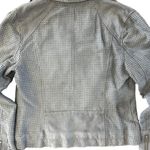 Anthropologie  Womens Small Hei Hei Asymmetrical Vegan Suede Gray Moto Jacket Photo 7