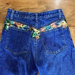 Vintage Corniche Sequin Jeans‎ Size 11/12 Blue Photo 2
