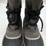 Sorel Caribou Waterproof Winter Boots Womens 6.5 Gray Faux Fur Lined Photo 0