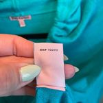 Juicy Couture Y2K Pullover Sweater Hoodie Large Teal Aqua Pockets Drawstring Photo 8