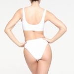 SKIMS Signature Swim Mid Waist Bottom Snow Small Photo 2