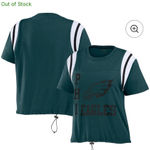 Fanatics NWT  Midnight Green Eagles Women's T-Shirt - sm sold out  Erin Andrew’s Photo 1