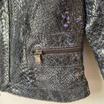 Jones New York NWOT Women's Size Small 100% Leather Glossy Full Zip Black Jacket Photo 6