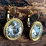 Handcrafted earrings with Swarovski crystal Photo 1