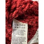 Lucky Brand Women's Red Crochet Knit Pullover Sweater Small Casual Cozy Photo 3