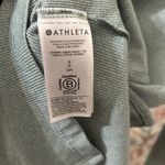 Athleta Women's Long Sleeve Uptempo Ribbed Henley Shirt Small Stretchy Sage Teal Photo 3