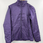 Columbia  Womens Jacket Purple Full Zip Omni Heat Puffer Coat Lightweight Small Photo 0