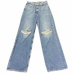 Levi's Premium Jeans Womens Size 26 High Loose Distressed Light Wash Blue Photo 0