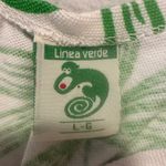 Source Unknown Linea Verde Green Leaf Print Women's Dress Photo 2