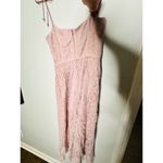 Keepsake  Blush Pink Lace Hourglass Sleeveless Lace Overlay Midi Dress size US 6 Photo 8