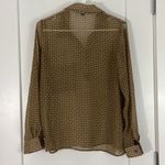 Nordstrom  Harlowe & Graham Small Gray/Green Floral Long Sleeve Button Shirt Top Photo 10