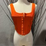 Pretty Little Thing 🌺PRETTY LITTLE THINGS ORANGE CORSET CROP TOP SIZE 8🌺 Photo 1