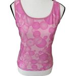 American Vintage 90'S VINTAGE BUBBLE GUM GRAPHIC Pink Lily's Of Beverly Hills tank top MEDIUM Photo 4