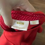 Anthropologie Maeve by  Red Flutter Sleeve Dress Classy Preppy Minimal Work Photo 8