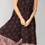 Natural Life  Bohemian Jamie V-Neck Ruffle Wide Leg Jumpsuit Mocha Tulip Medium Photo 0