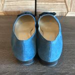 Talbots Women's Blue Suede Leather Flats Size 8N Bow Photo 2