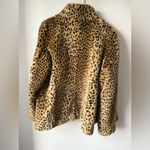 White Stag VTG  Leopard Print Faux Fur Coat Jacket Zip Up Jacket Hippie Size M L Photo 11