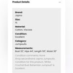 Japna White Crochet Bust Bohemian Jumpsuit Photo 3