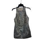 Alice + Olivia Alice Olivia Silver Gold Beaded Embellished Cocktail Mini Dress Size 4 Photo 7