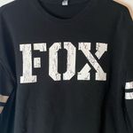 Fox Black Sweatshirt with White Accents Size M Photo 2