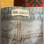 ZARA  High Rise Distressed Light Wash Mom Jeans Size 4 Photo 9