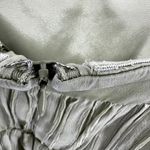 BCBGMAXAZRIA Vintage  Silk Dress Strapless Mini Y2K Pleated Tie Waist Green 6 Photo 2